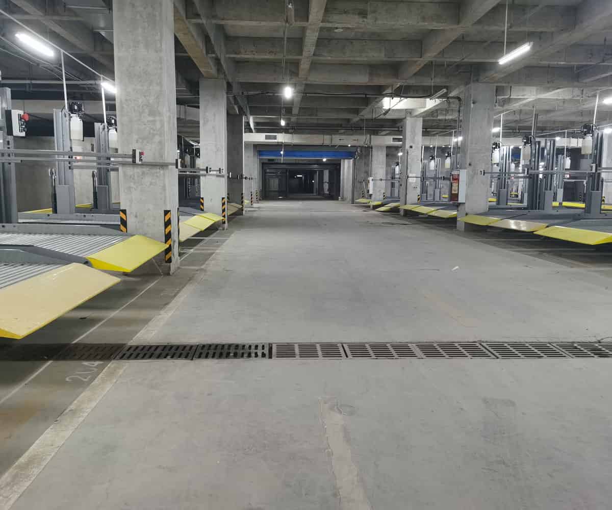 江津2層升降式立體停車庫安裝
