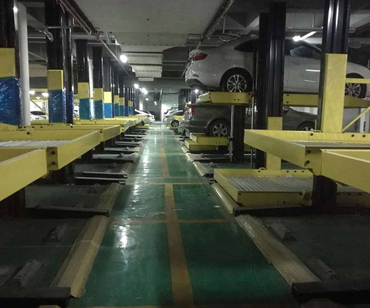 榮昌三層升降橫移式立體車位回收