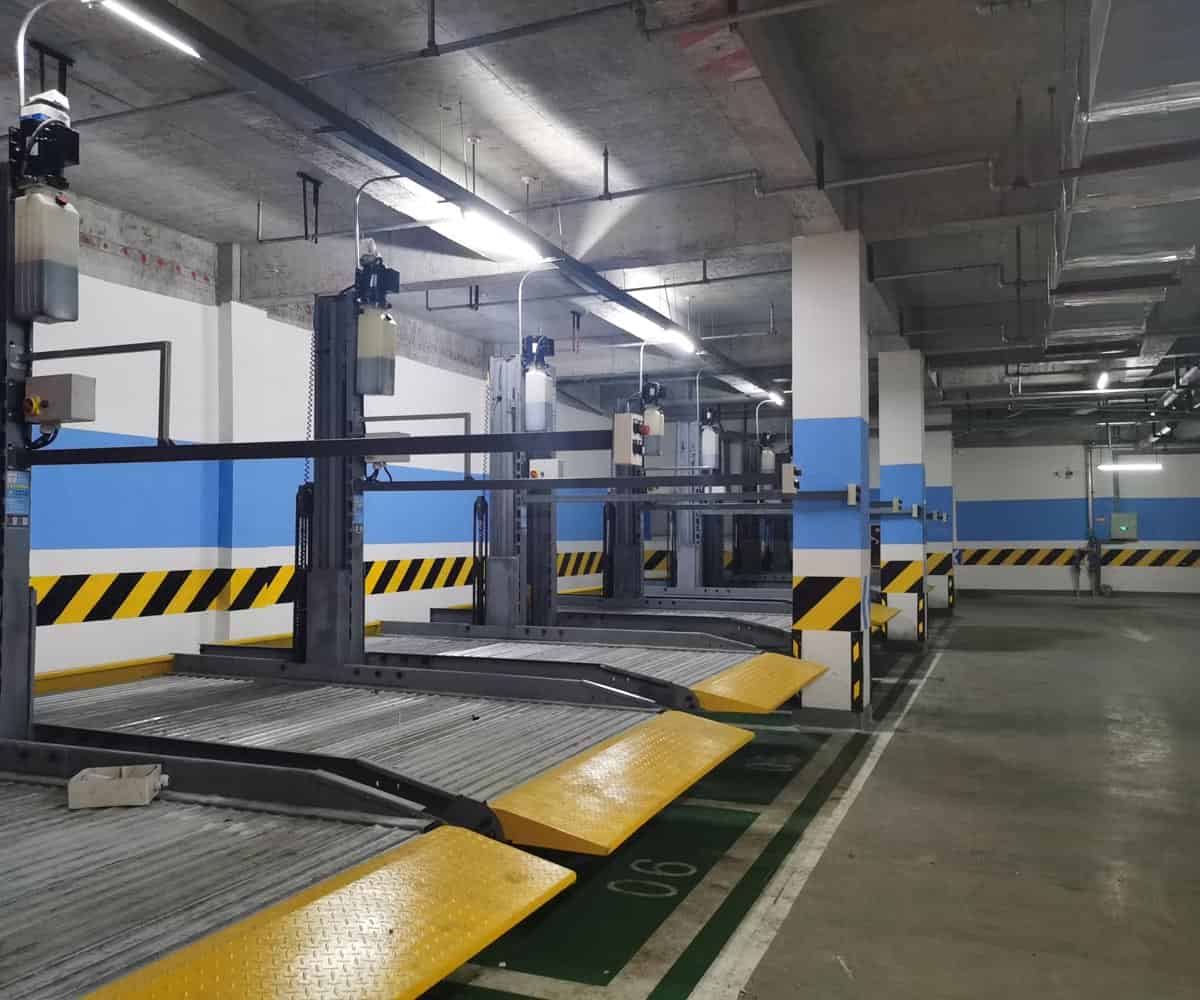 鄰水小區(qū)四柱簡易升降停車庫
