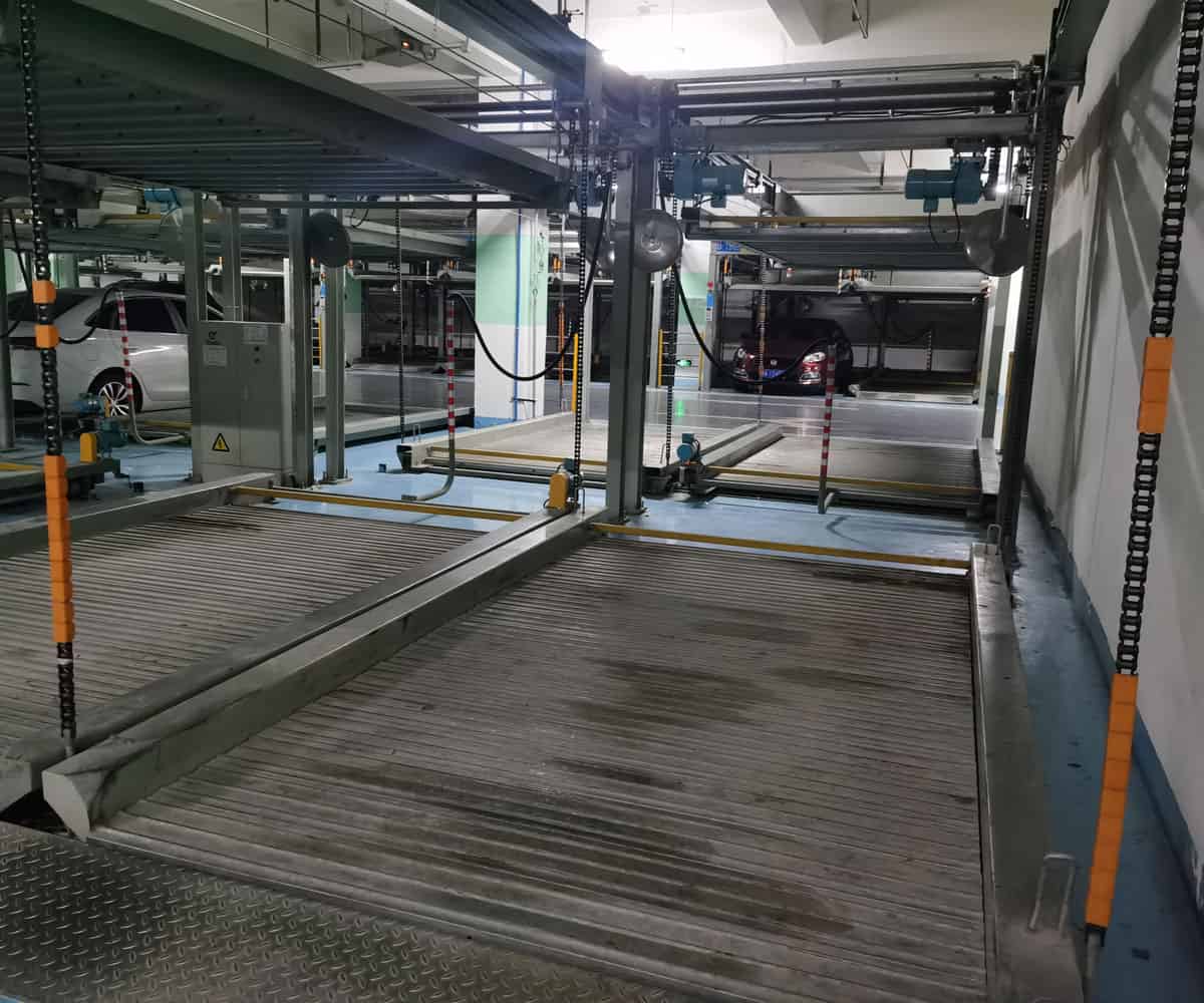 甘肅負二正三地坑式PSH5D2五層升降橫移機械式停車設備